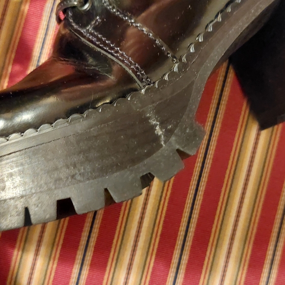 Jeffrey Campbell Black Glossy Combat Boots - Picture 8 of 16